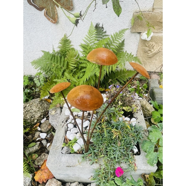 Figurka grzyby RUSTYKALNY OGRÓD DONICZKA ozdoba dekoracja jesień las 50cm